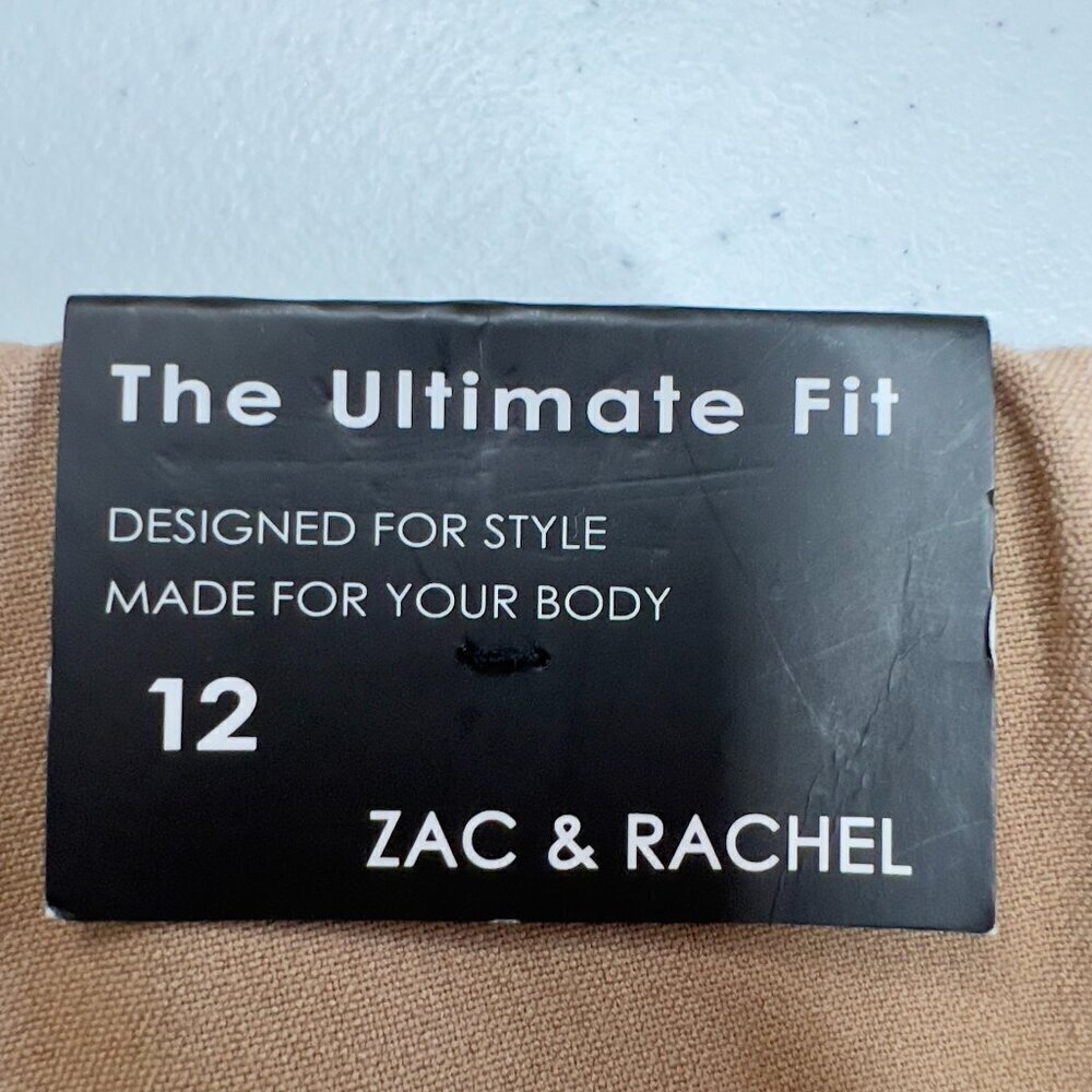 Zac & Rachel Women’s Camel Straight-Leg Trousers Size 12 – NWT - Picture 9 of 13